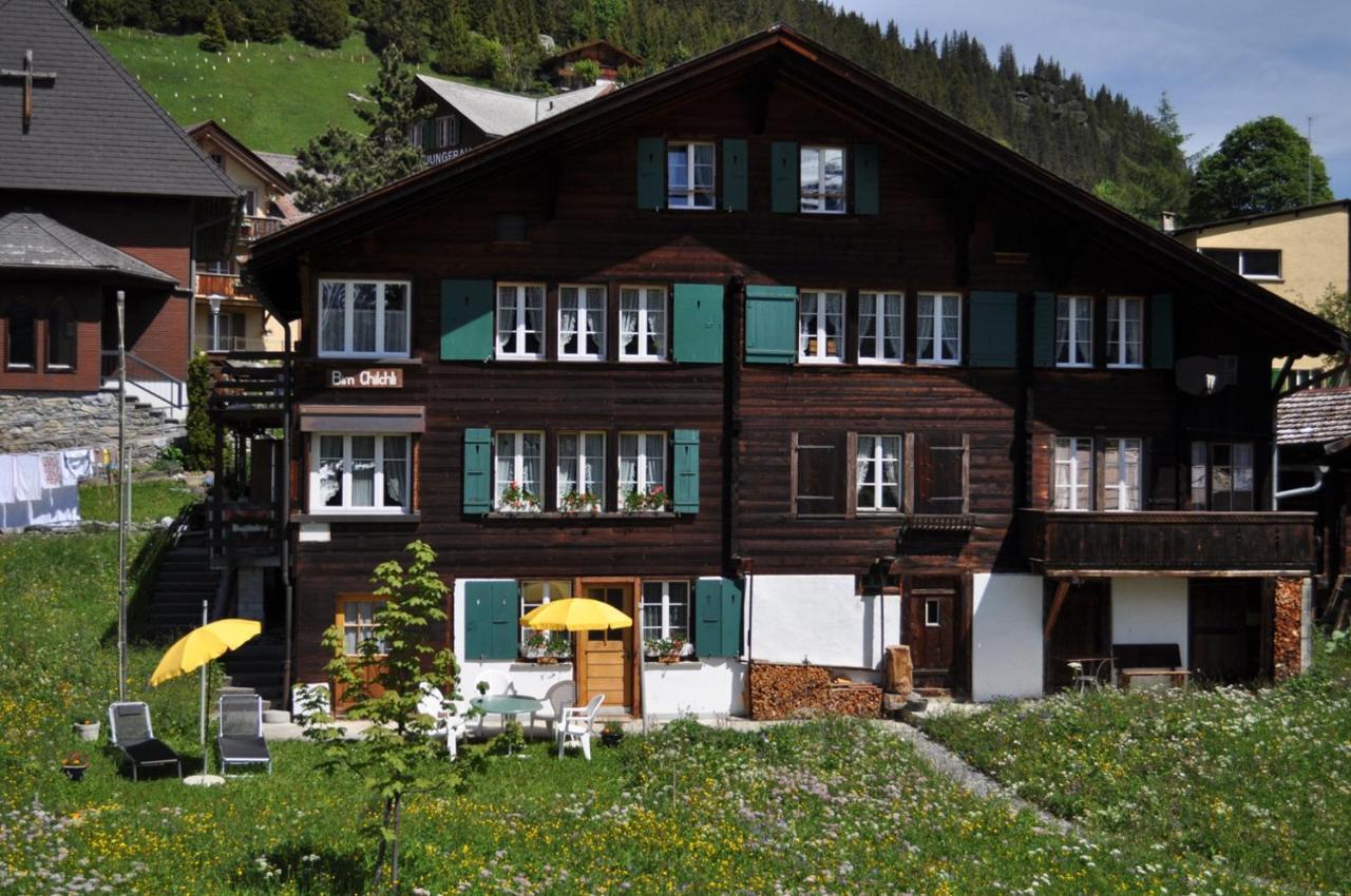 Studio Bim Chalet Bim Chilchli Mürren Eksteriør bilde
